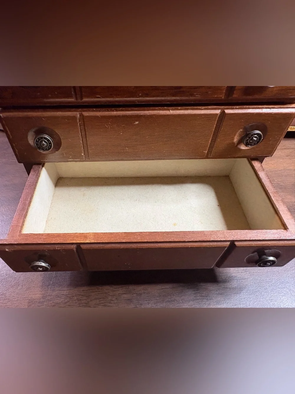 Vintage Wooden Jewelry Box